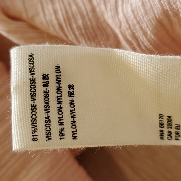 NWT Free People • M blouse Check On It faux wrap v-neck long sleeve pink - Picture 9 of 11